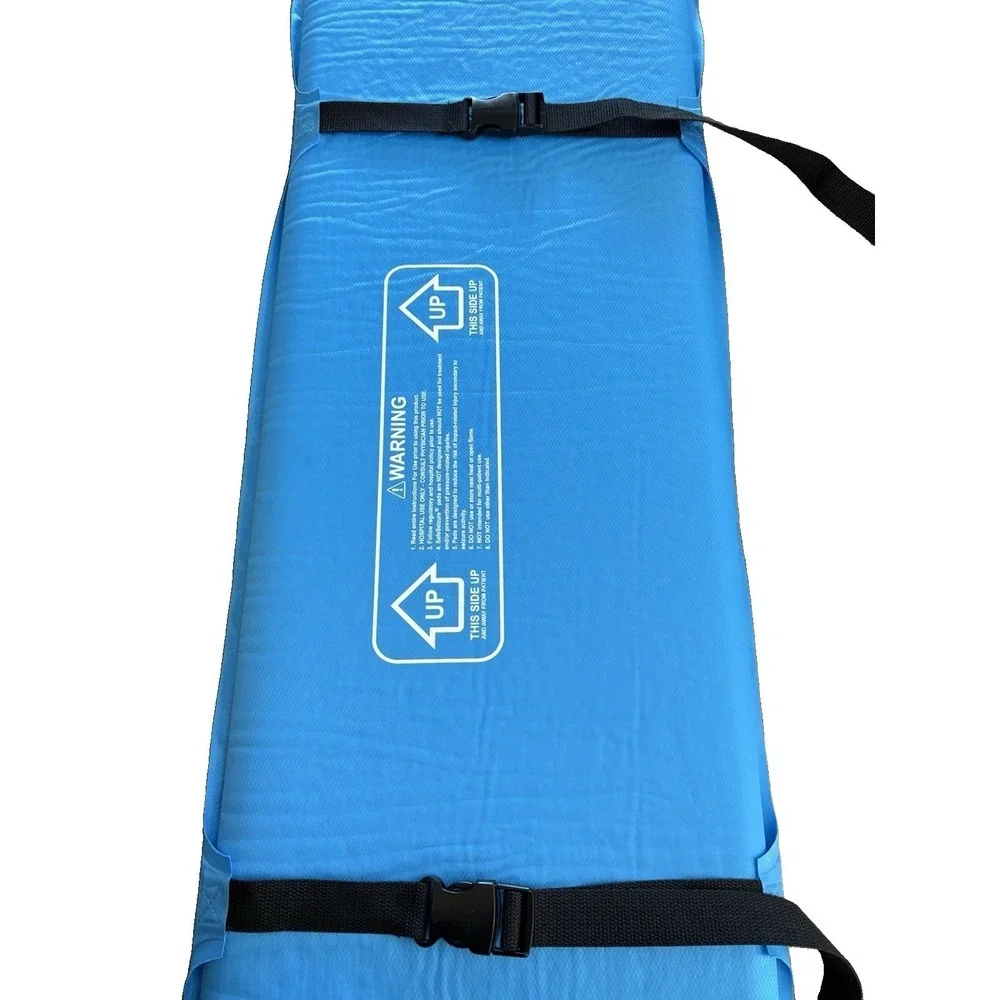 SafeSeizure Standard Hospital Bed Rail Pads Self Inflating w/ Straps PAIR (2)